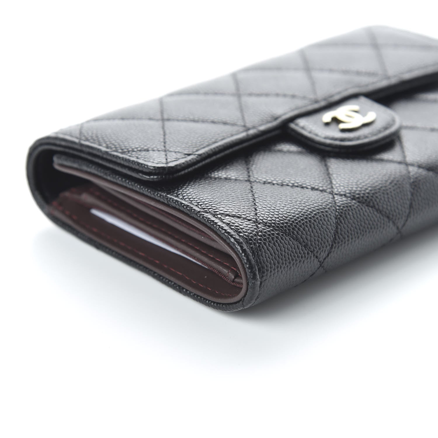 Chanel Caviar Quilted Small Flap Wallet Black 6 of 10
