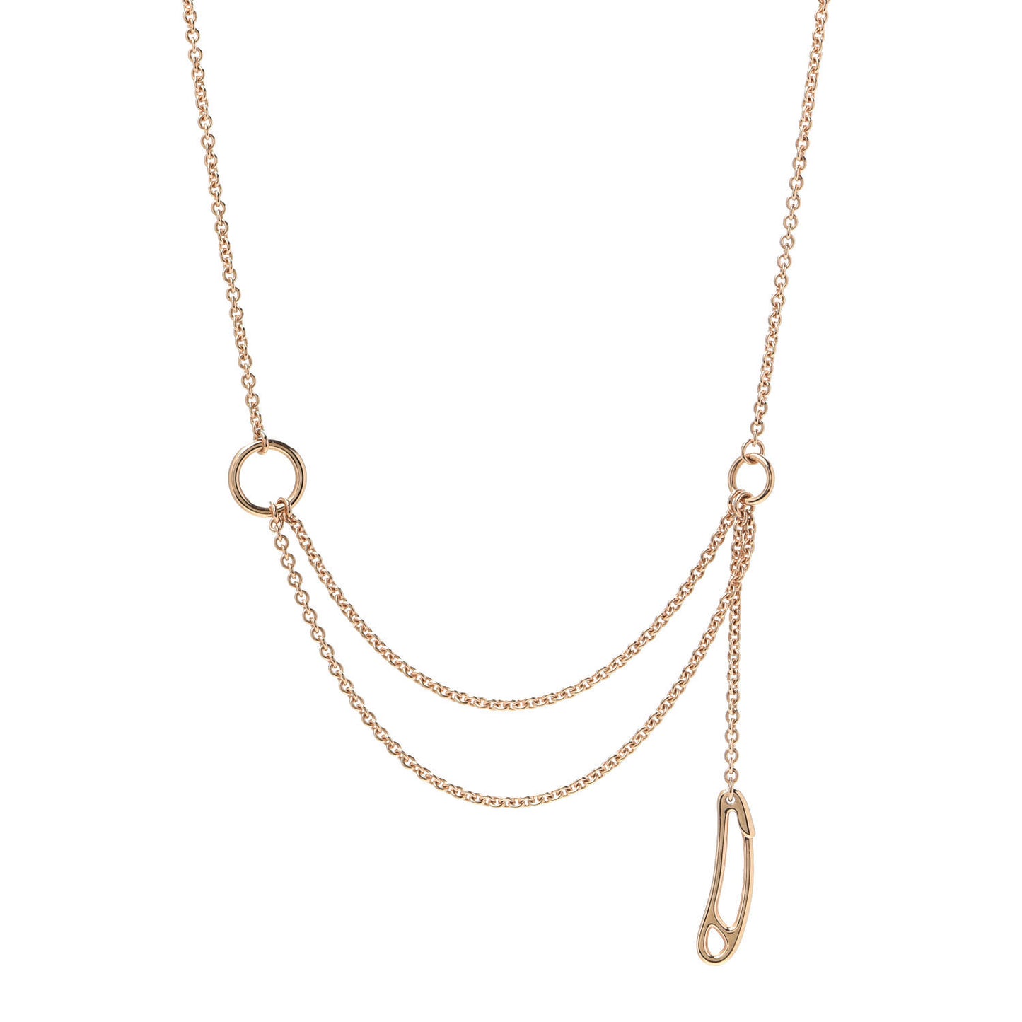 18K Rose Gold TPM Chaine d'Ancre Punk Necklace SH