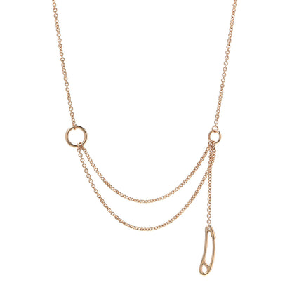 Hermes 18K Rose Gold TPM Chaine d'Ancre Punk Necklace SH 1 of 6