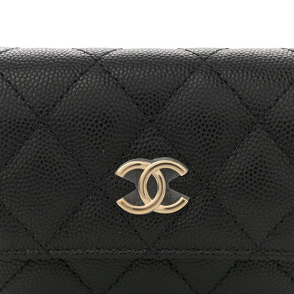 Chanel Caviar Quilted Belt Bag With Charms On Chain Black 8 of 11