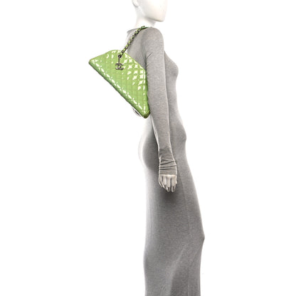Chanel Patent Quilted Medium Just Mademoiselle Light Green 2 of 10