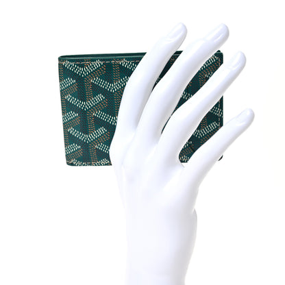 Goyard Goyardine Bi-Fold Victoire PM Wallet Green 2 of 8