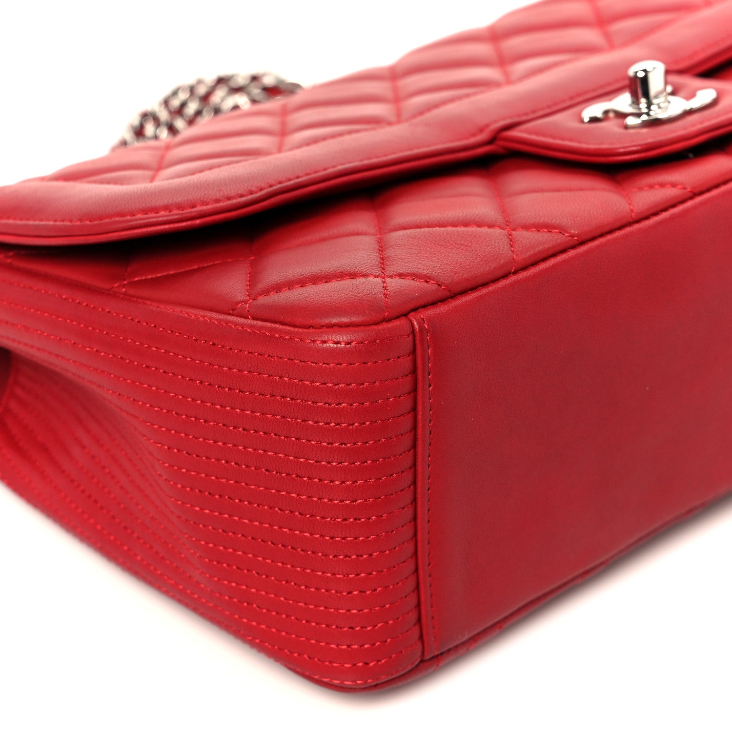 Chanel Lambskin Medium Coco Rider Flap Red 10 of 11