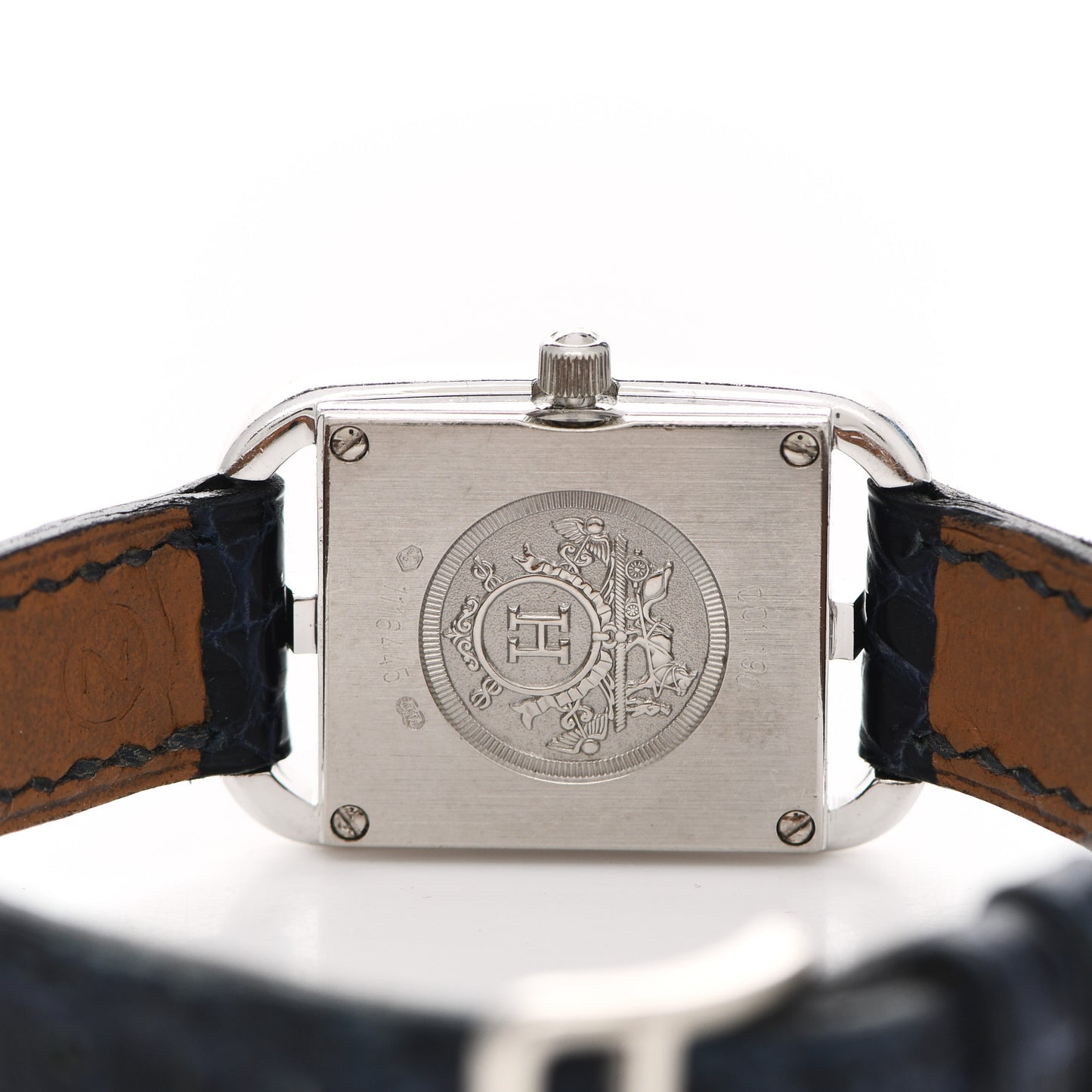 Stainless Steel Alligator Mother of Pearl 19mm Cape Cod Quartz Watch Bleu Abysse