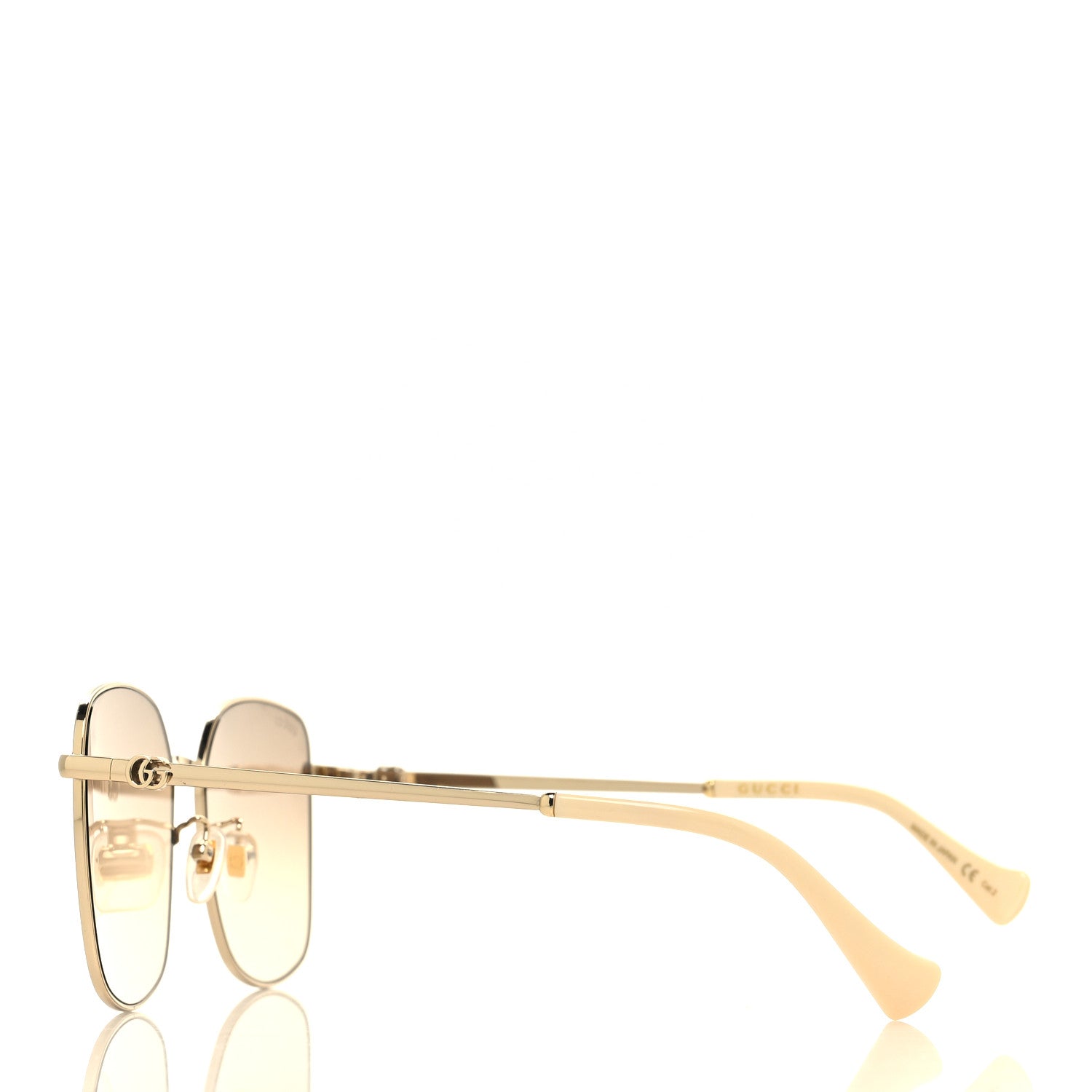 Gucci Square Frame GG1146SK Sunglasses Gold 3 of 7