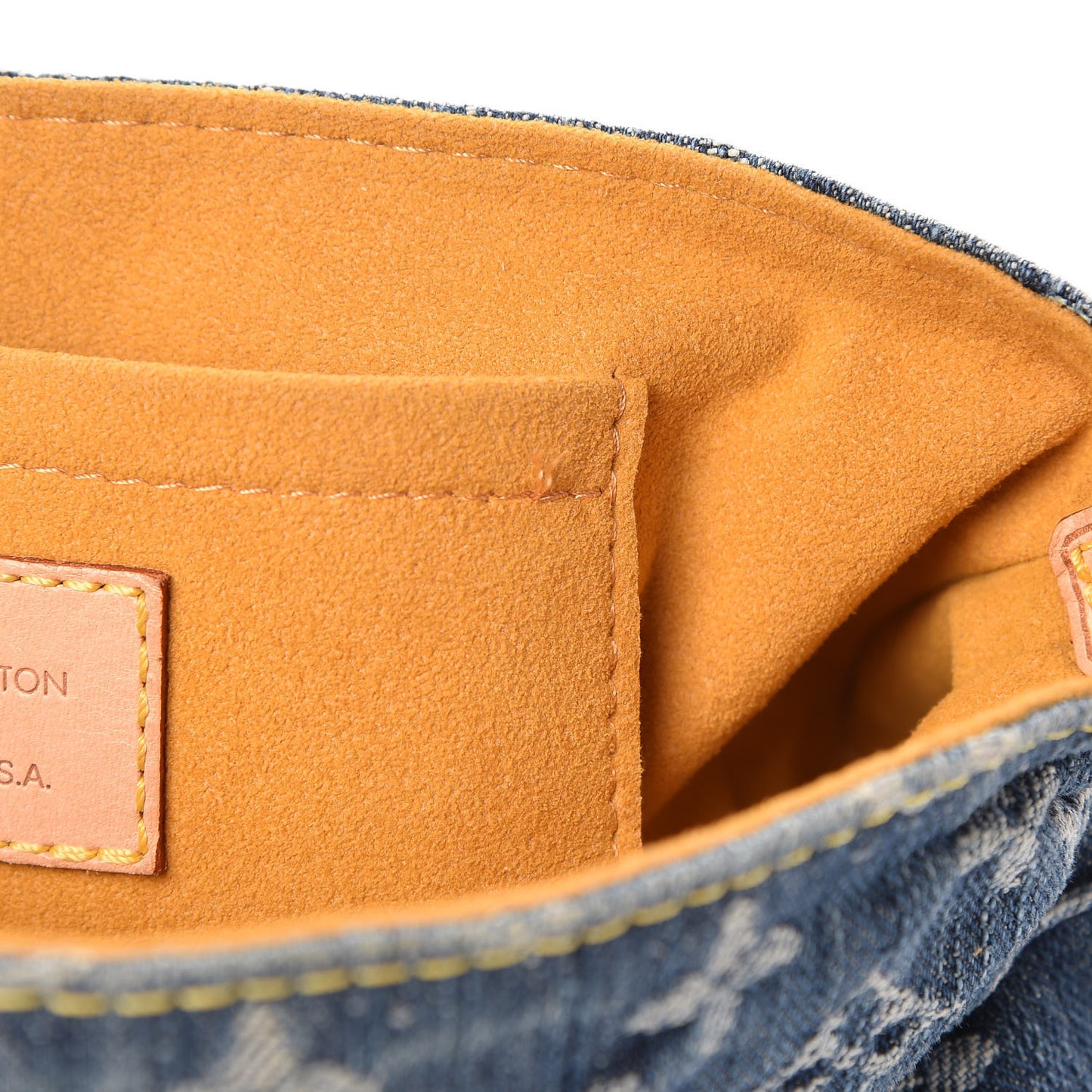 Monogram Denim Mini Pleaty Blue