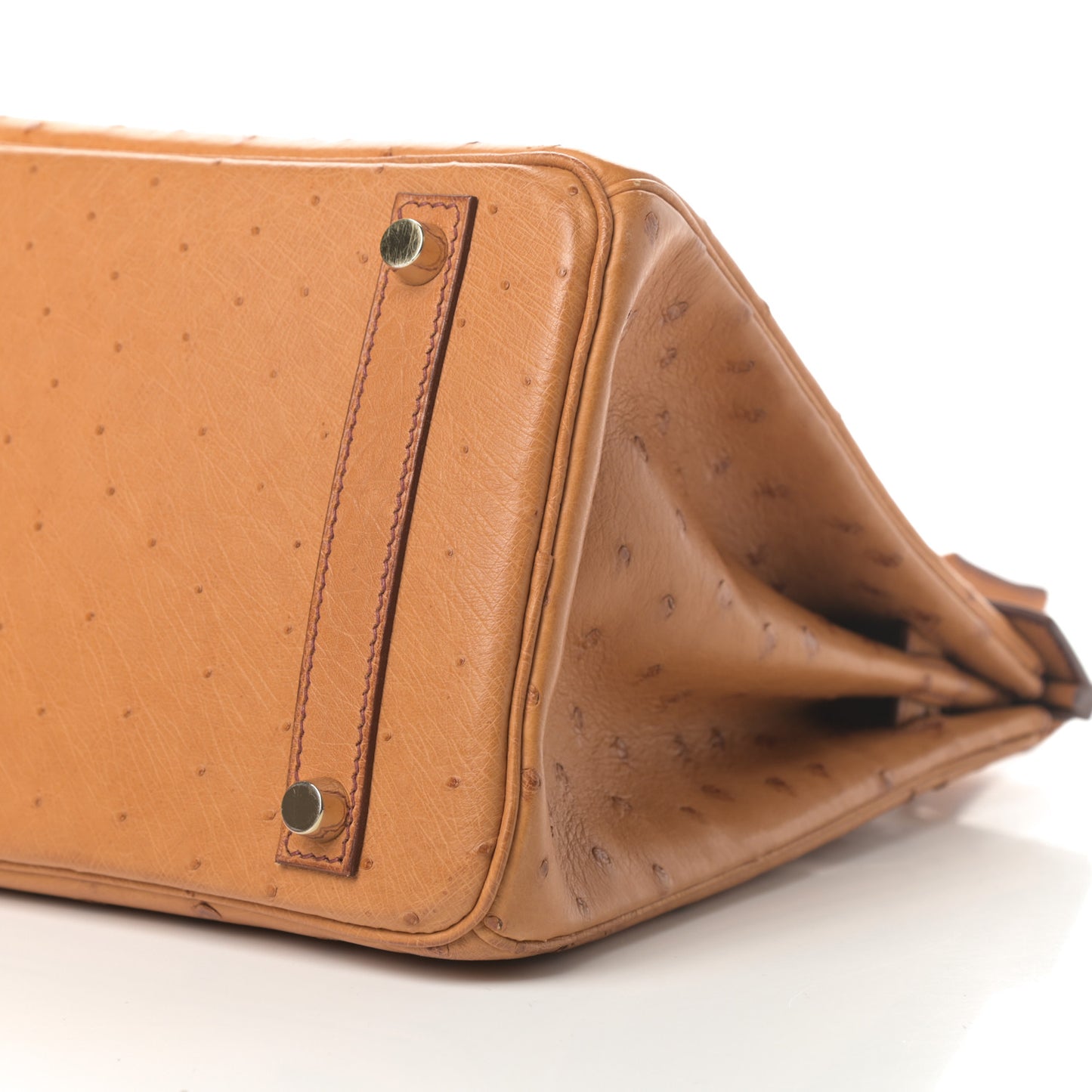 Ostrich Birkin 30 Gold