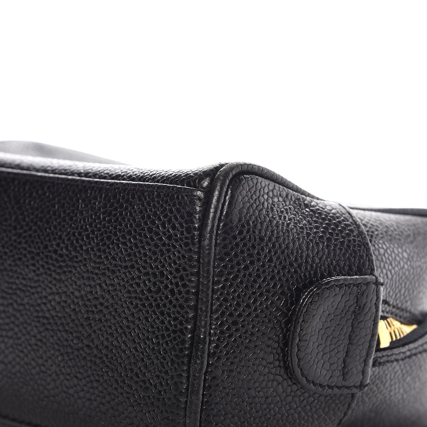 Chanel Caviar Timeless CC Cosmetic Pouch Bag Black 9 of 10