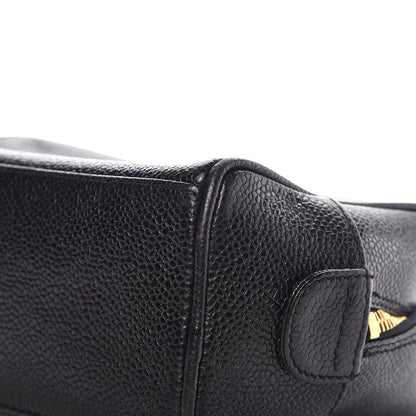 Chanel Caviar Timeless CC Cosmetic Pouch Bag Black 9 of 10