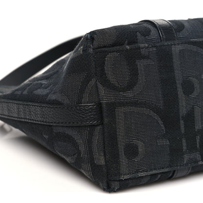 Christian Dior Maxi Oblique Jacquard Weekender 25 Black 9 of 12
