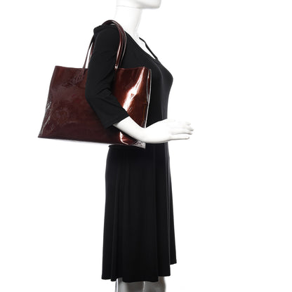 Louis Vuitton Vernis Wilshire MM Rouge Fauviste 2 of 15