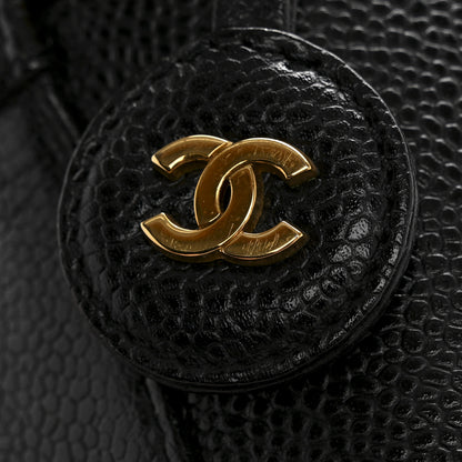 Chanel Caviar Vanity Cosmetic Case Black 9 of 10
