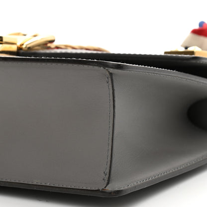 Gucci Calfskin Small Sylvie Shoulder Bag Deep Grey 10 of 12