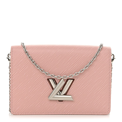 Louis Vuitton Epi Twist Belt Chain Wallet Rose Ballerine 1 of 10