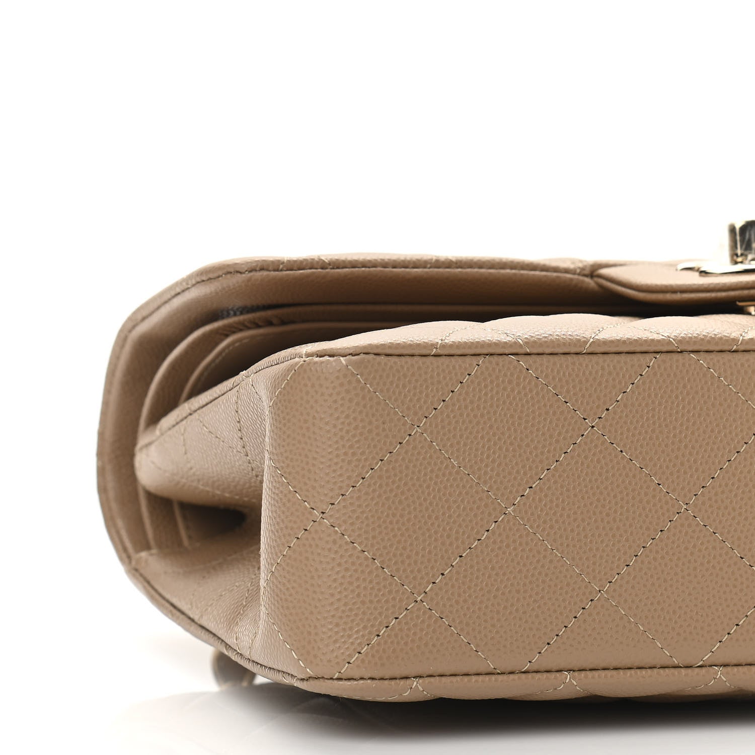 Chanel Caviar Quilted Small Double Flap Dark Beige 9 of 11