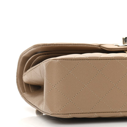 Chanel Caviar Quilted Small Double Flap Dark Beige 9 of 11