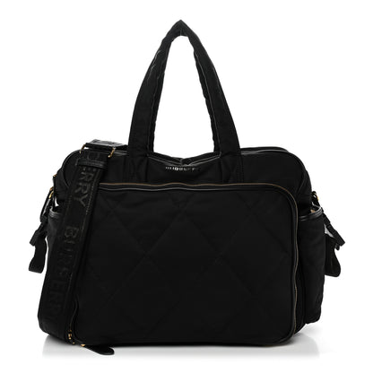Burberry Nylon Quilted Diaper Tote Bag Black 1 of 10