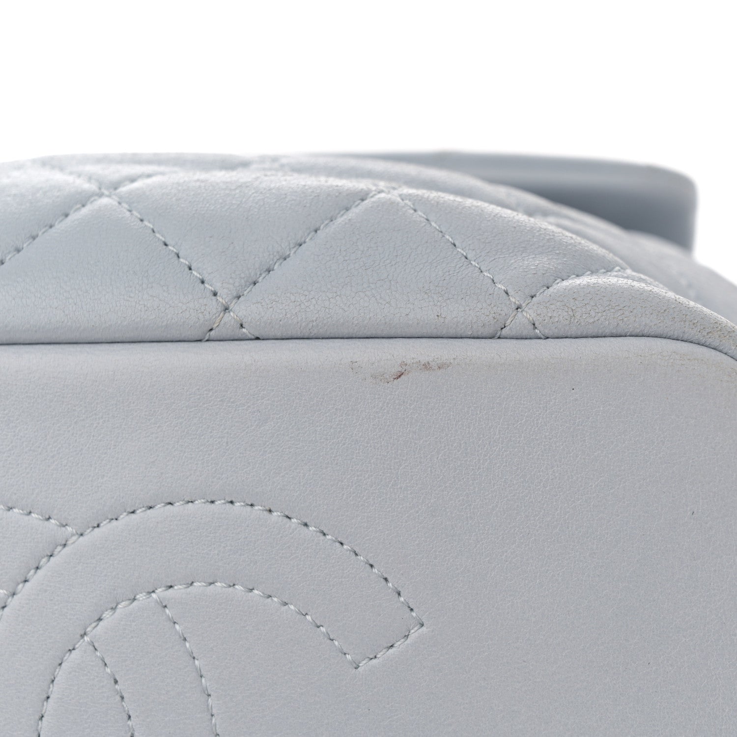 Chanel Lambskin Quilted Small Braided CC Backpack Light Blue 11 of 13