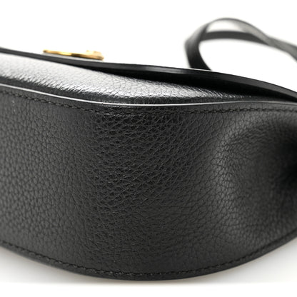 Mulberry Small Classic Grain Calfskin Mini Amberley Flap Black 10 of 13