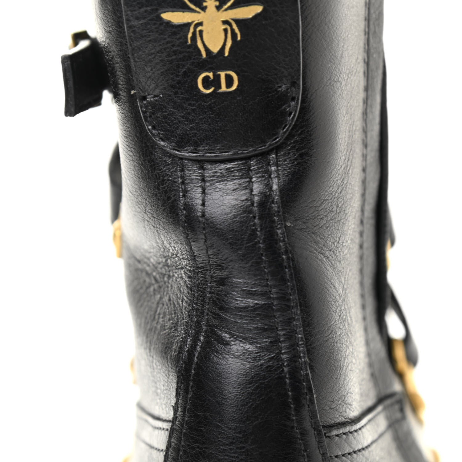 Christian Dior Shiny Calfskin Wildior Low Boot 36.5 Black 12 of 13