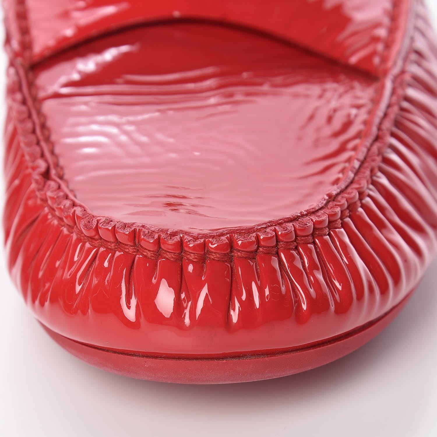 Chanel Patent Calfskin CC Mules 37 Red 14 of 16
