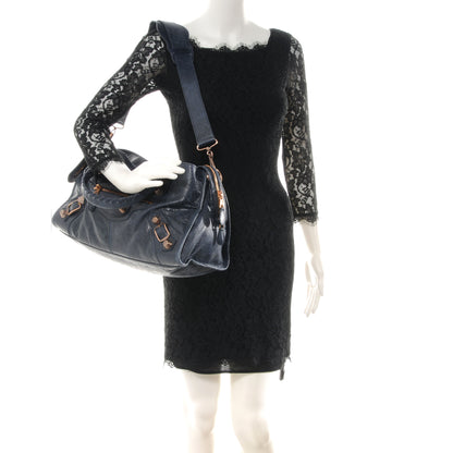 Balenciaga Agneau Giant 12 Rose Gold Hardware Part Time Dark Night 2 of 8