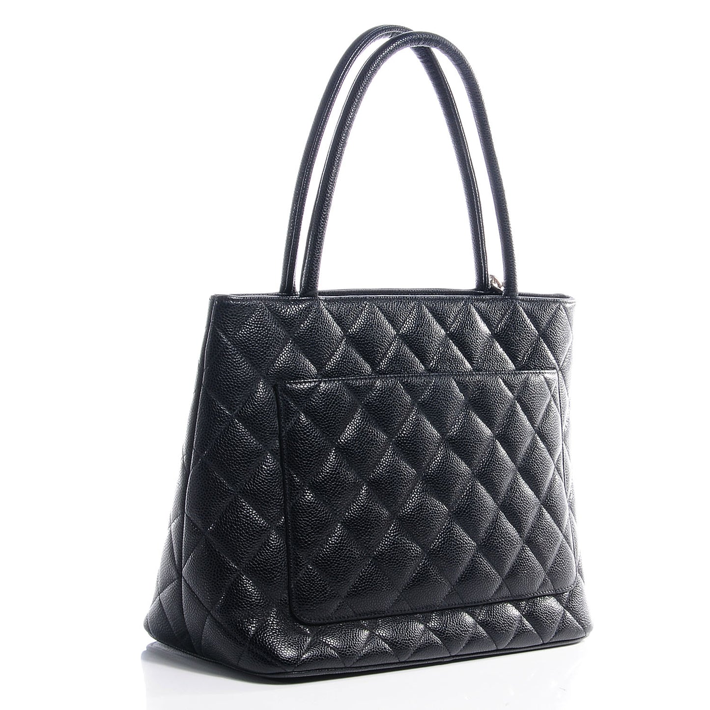 Caviar Medallion Tote Black