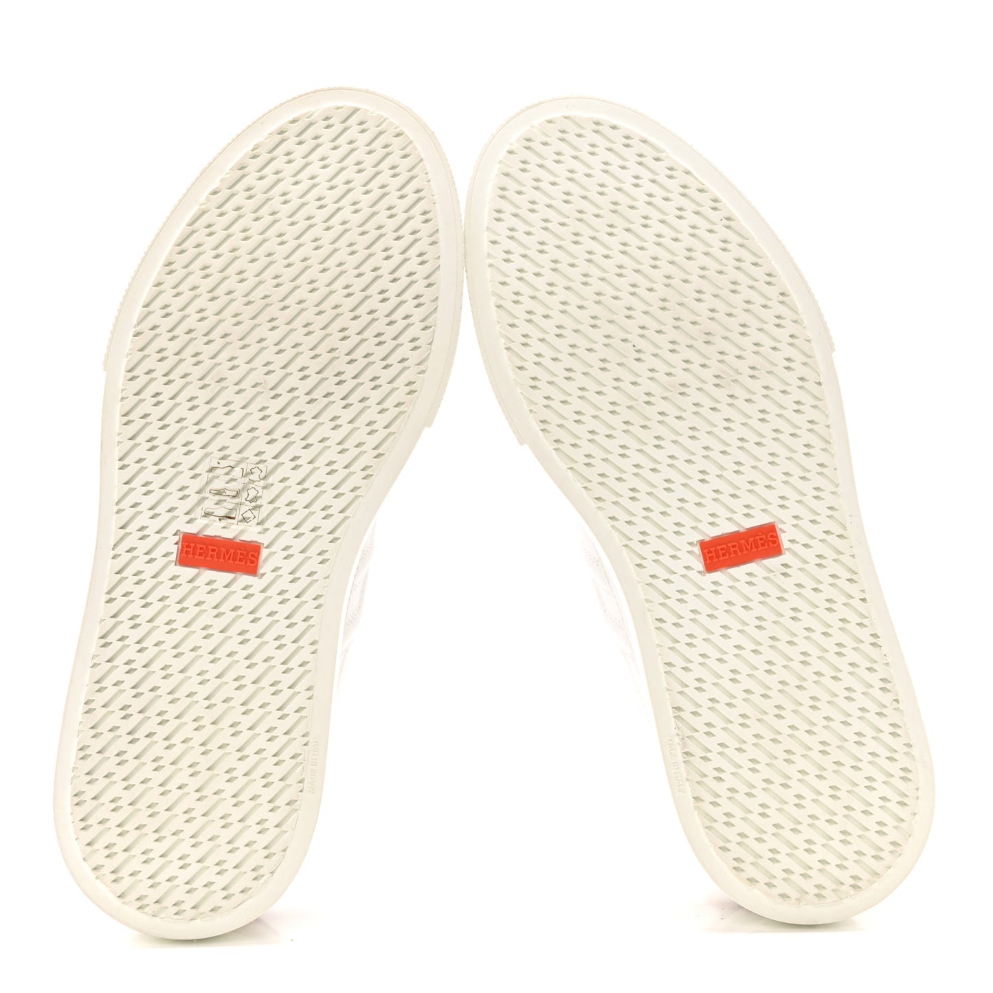 Calfskin Deep Sneakers 38.5 White Naturel