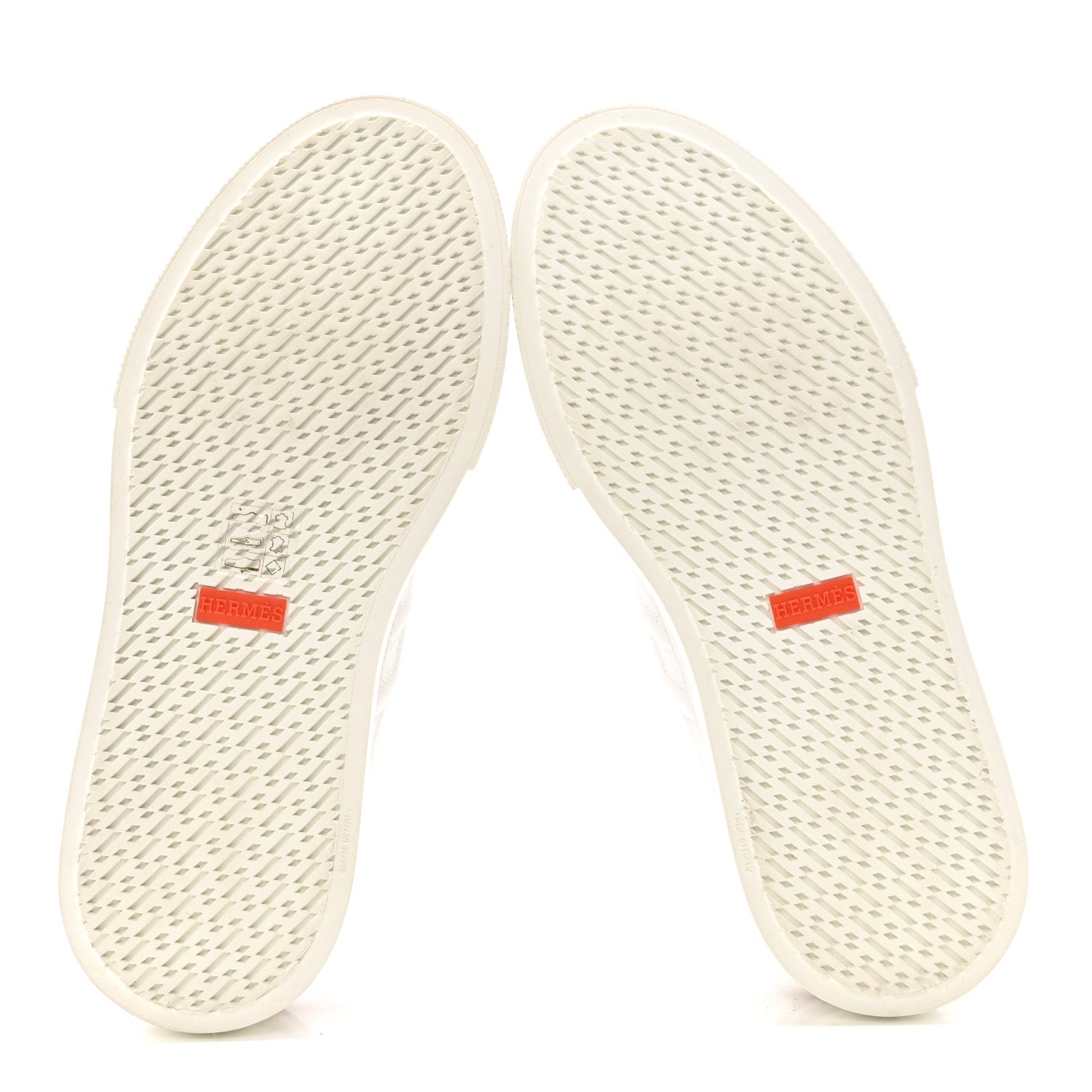 Hermes Calfskin Deep Sneakers 38.5 White Naturel 7 of 11