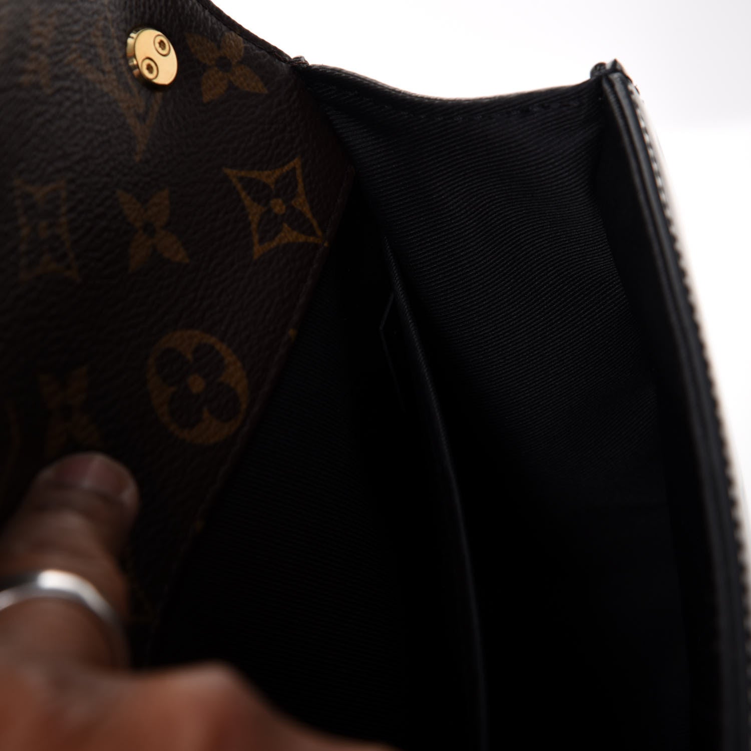 Louis Vuitton Patent Calfskin Monogram Cherrywood BB Black 7 of 9