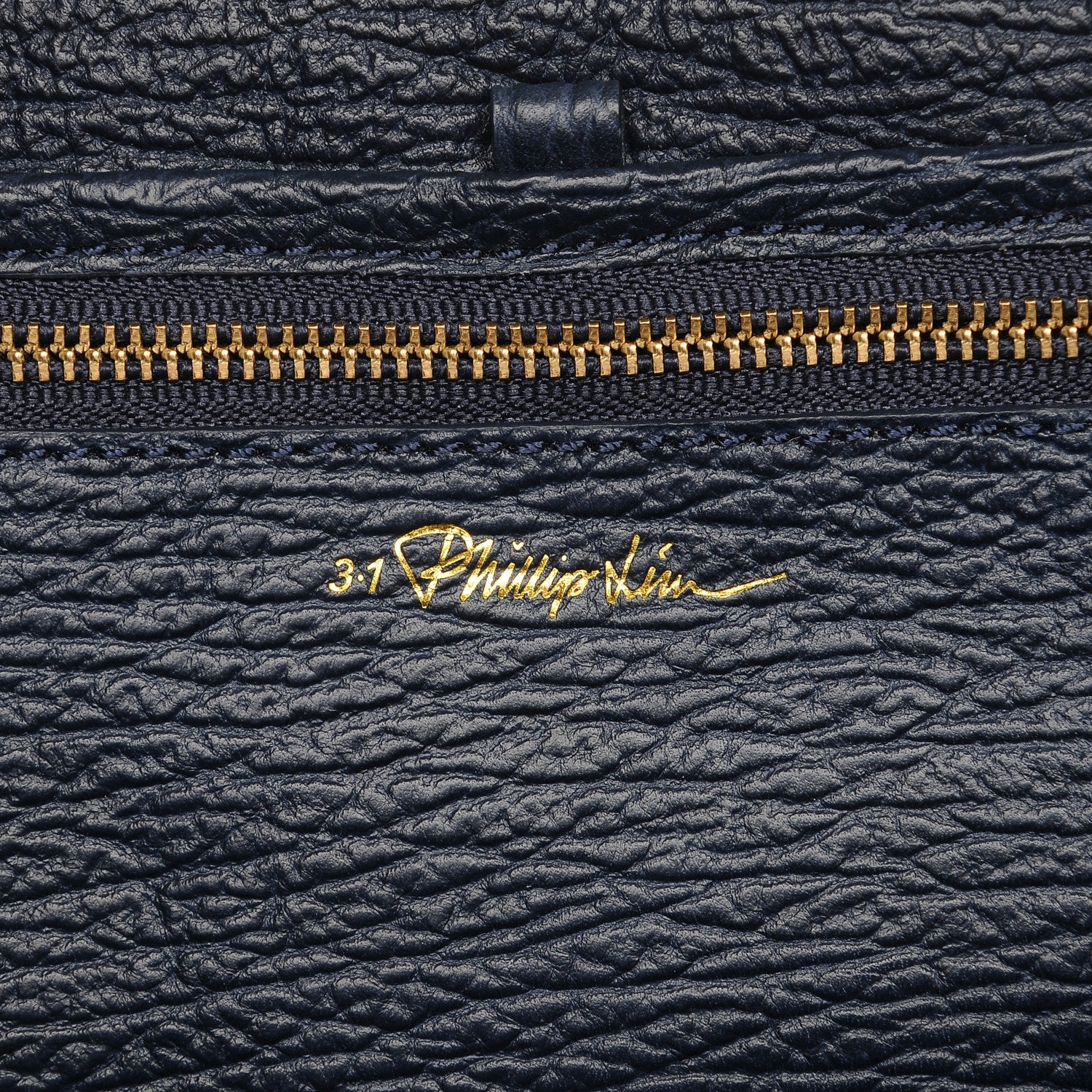 3.1 Phillip Lim 3.1 Textured Calfskin Large Pashli Satchel Ink 7 of 8