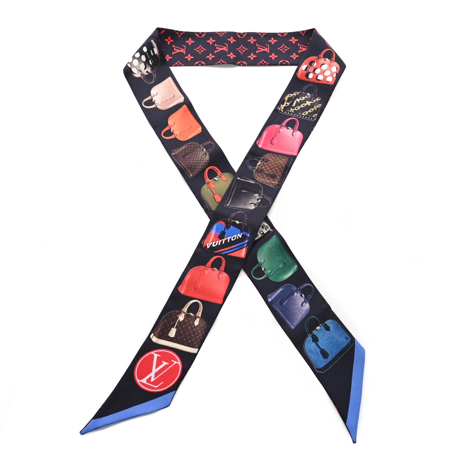 Louis Vuitton Silk Monogram Tribute To Alma BB Bandeau Black 1 of 4