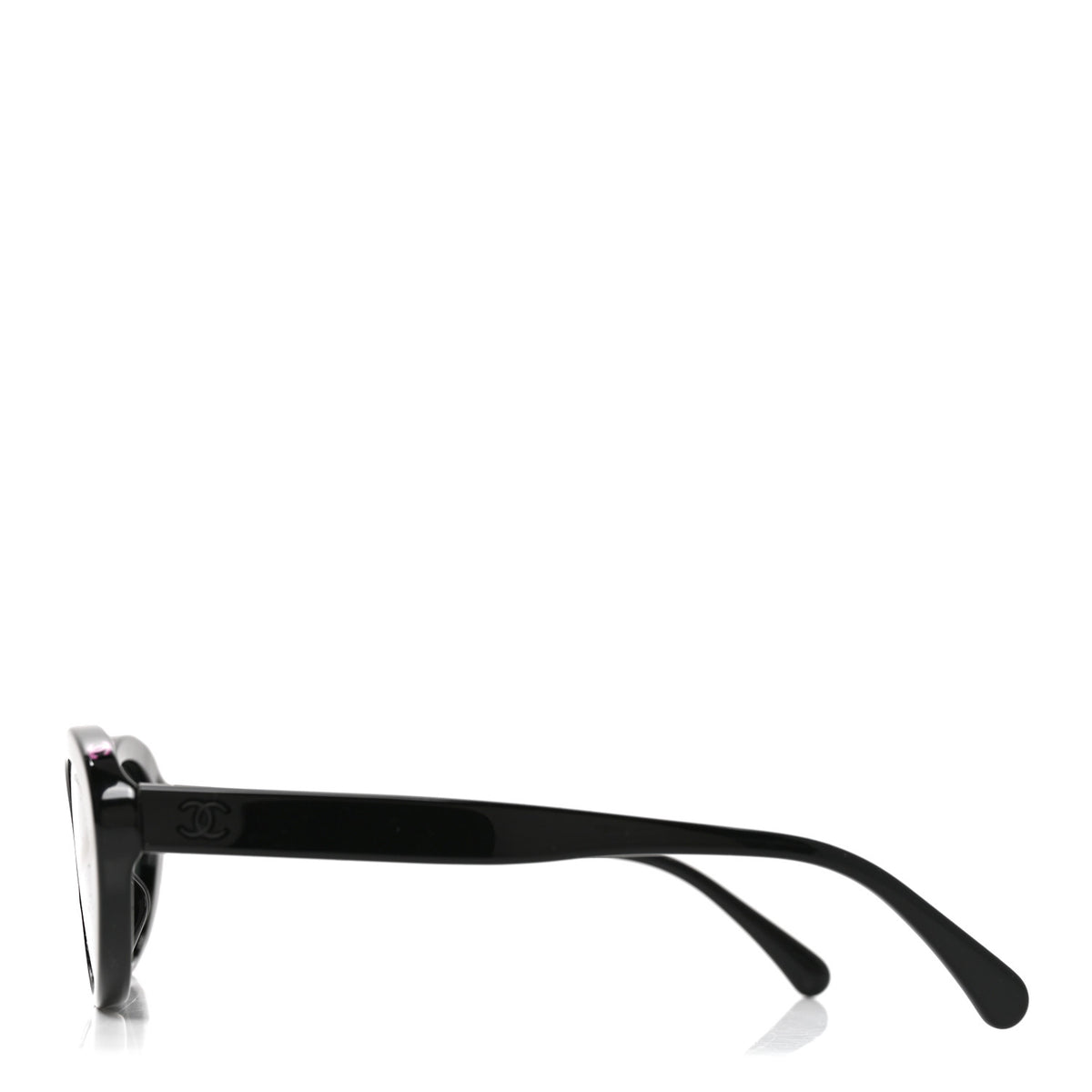 Chanel Acetate Oval Sunglasses 5416-A Black Pink 3 of 7