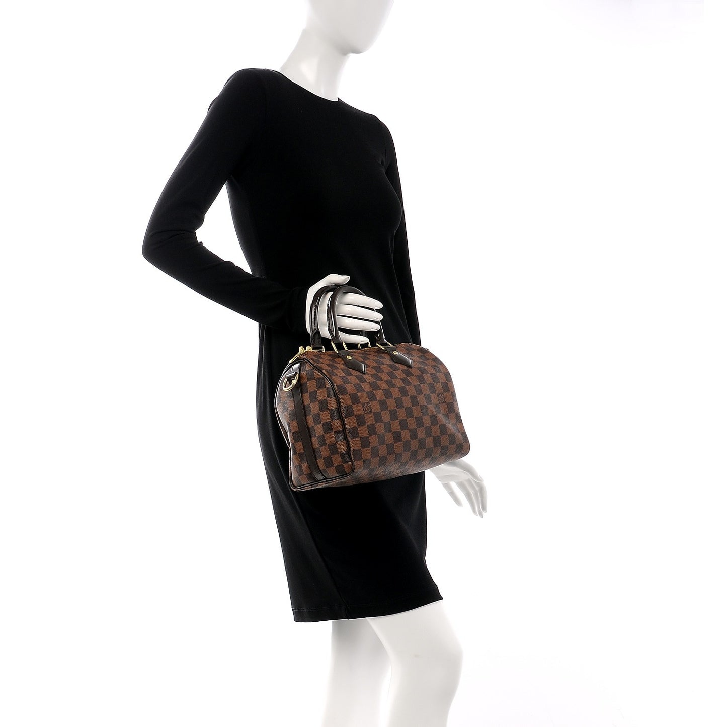 Damier Ebene Speedy Bandouliere 25