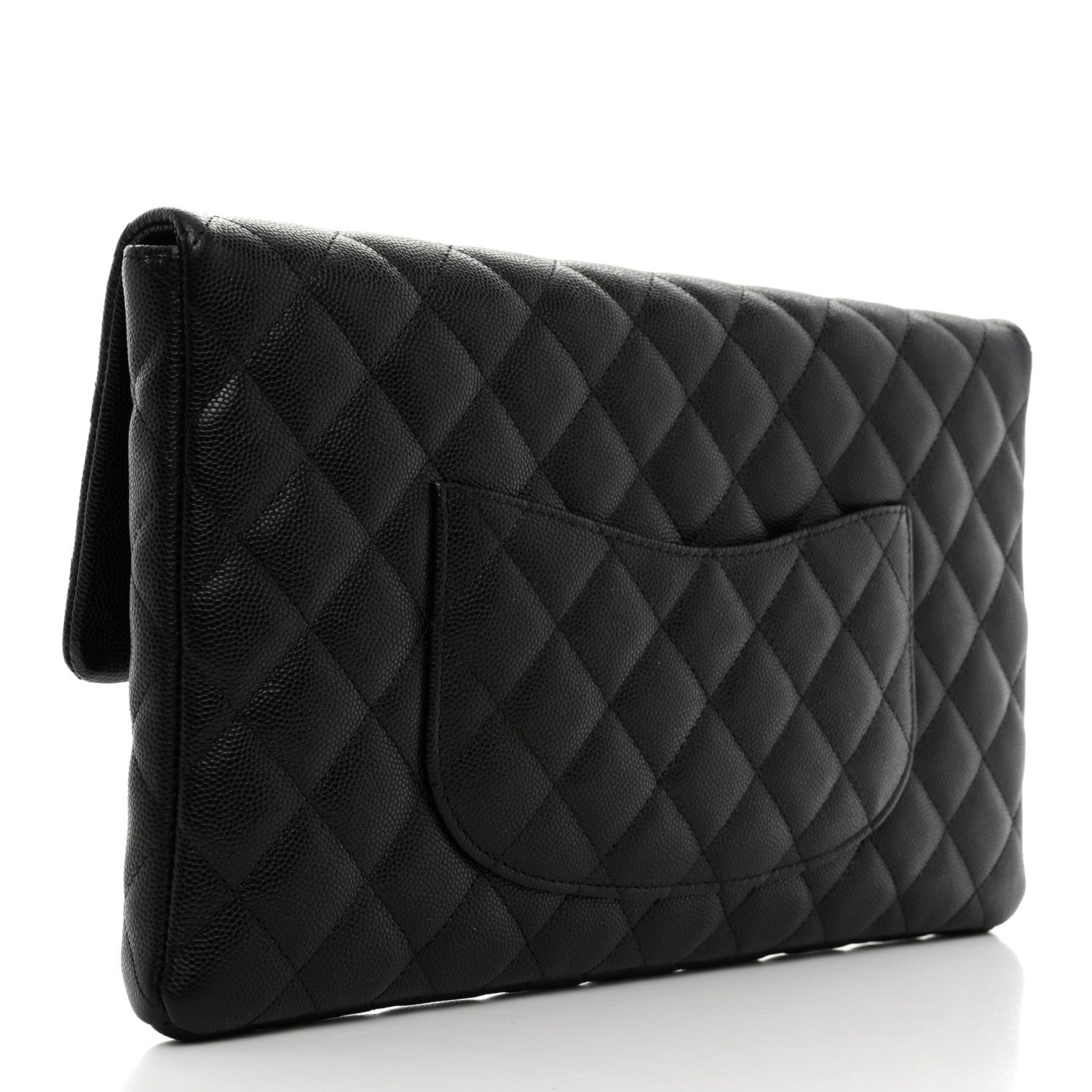 Chanel Caviar Quilted Flap Clutch Black 3 of 7