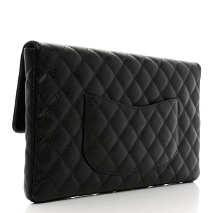 Chanel Caviar Quilted Flap Clutch Black 3 of 7
