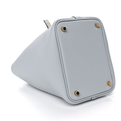 Hermes Taurillon Clemence Picotin Lock 18 PM Bleu Pale 8 of 10