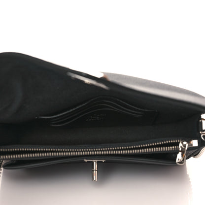 Louis Vuitton Soft Calfskin My Lockme Chain Pochette Black 5 of 10