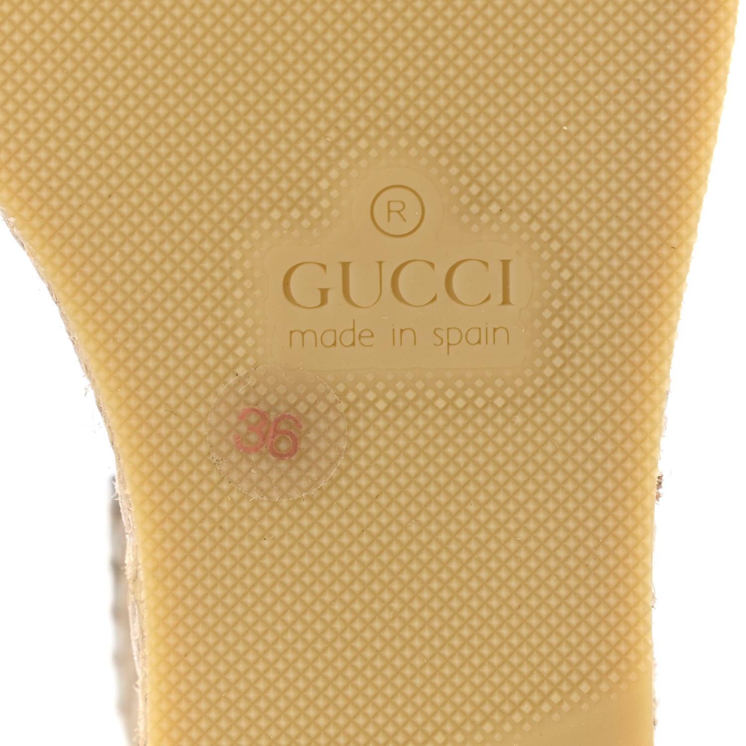 Gucci Lame GG Monogram Ankle Wrap Platform Espadrille Wedges 36 Silver Beige Light Grey 6 of 8