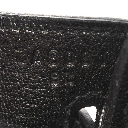 Hermes Togo Matte Alligator Birkin Touch 25 Black 7 of 11