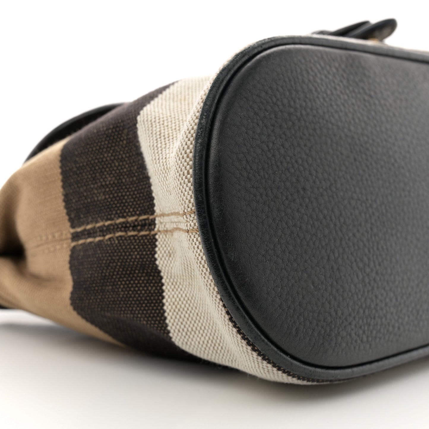Mega Check Grainy Calfskin Small Gowan Messenger Bag Black