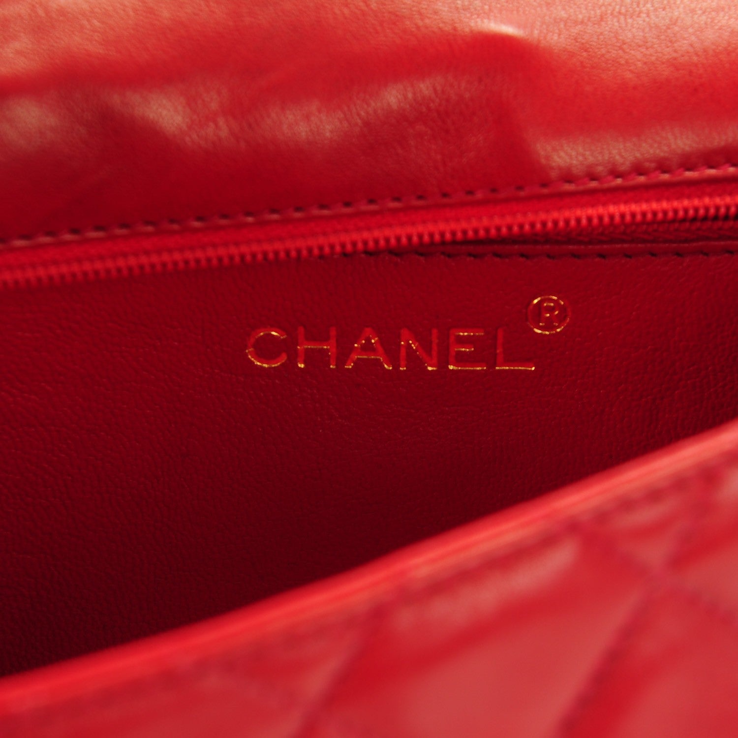 Chanel Lambskin Lucite Quilted Mini Top Handle Flap Bag Red 6 of 8