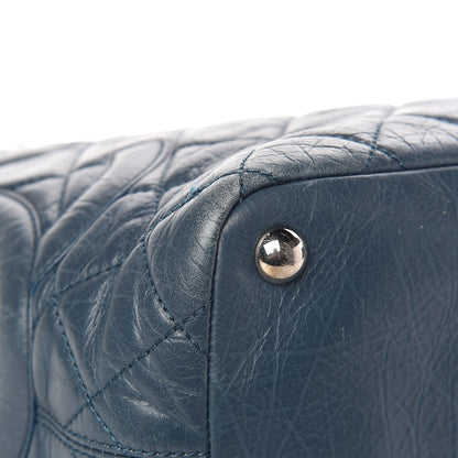 Chanel Aged Calfskin Quilted Large Cotton Club Tote Blue 13 of 20