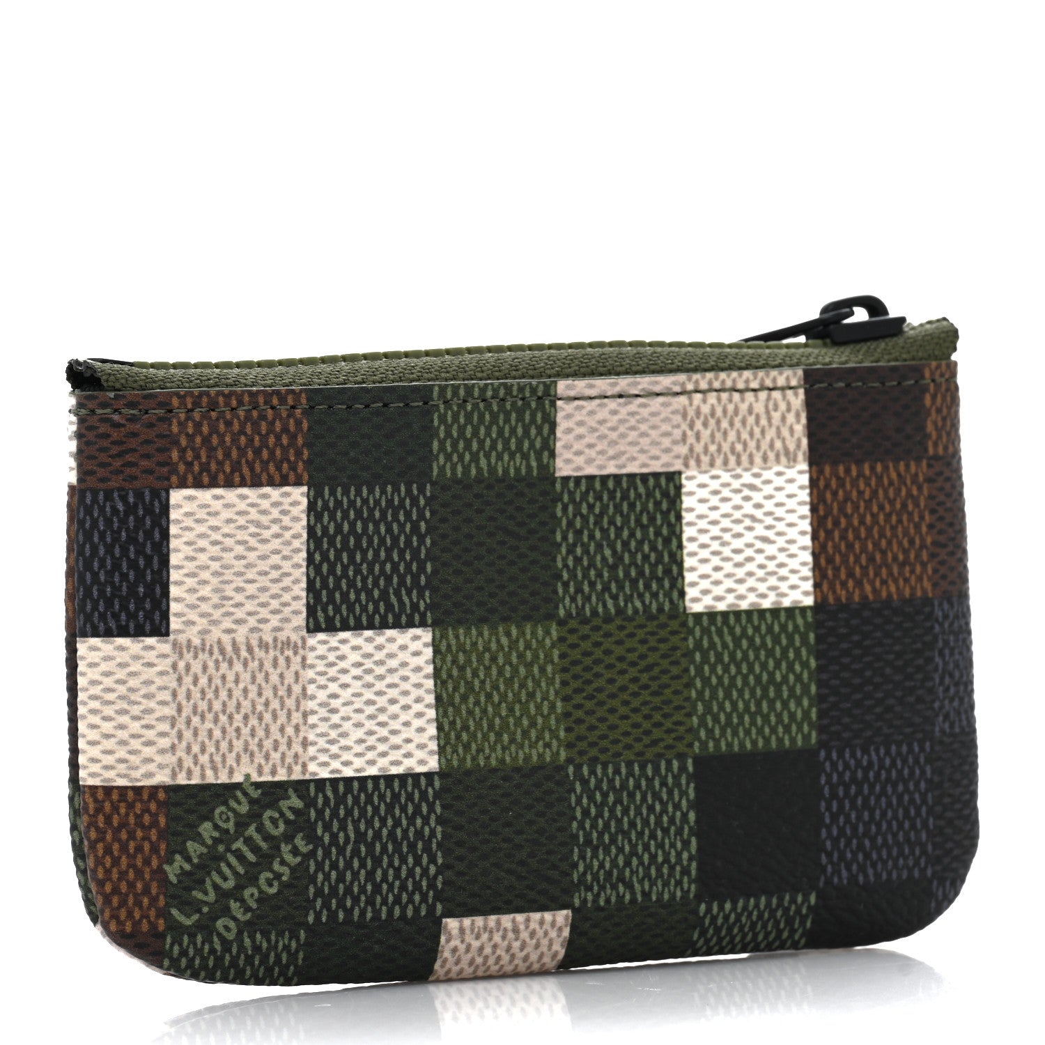 Louis Vuitton Damoflage Studded Pochette Cles Key Pouch Green 3 of 6