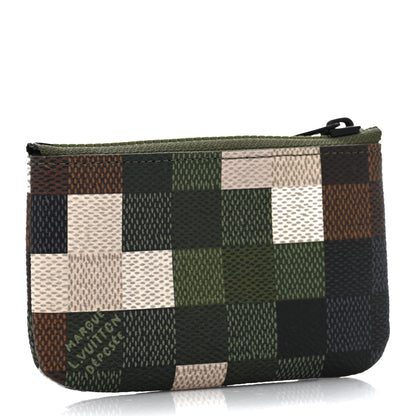 Louis Vuitton Damoflage Studded Pochette Cles Key Pouch Green 3 of 6