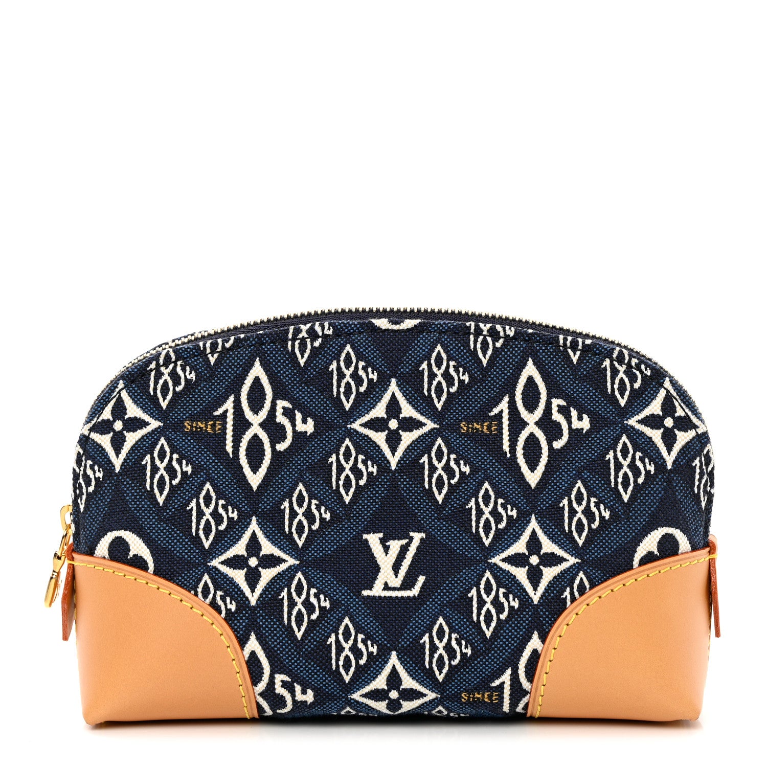 Louis Vuitton Jacquard Since 1854 Cosmetic Pouch PM Blue 1 of 6