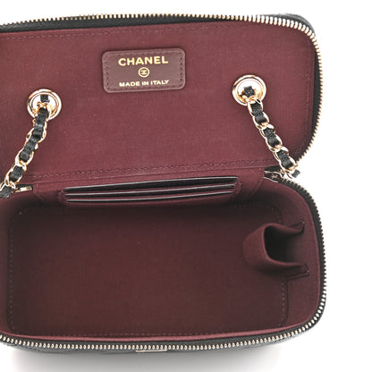 Chanel Caviar Quilted Small Vanity Case With Chain Black 5 of 11