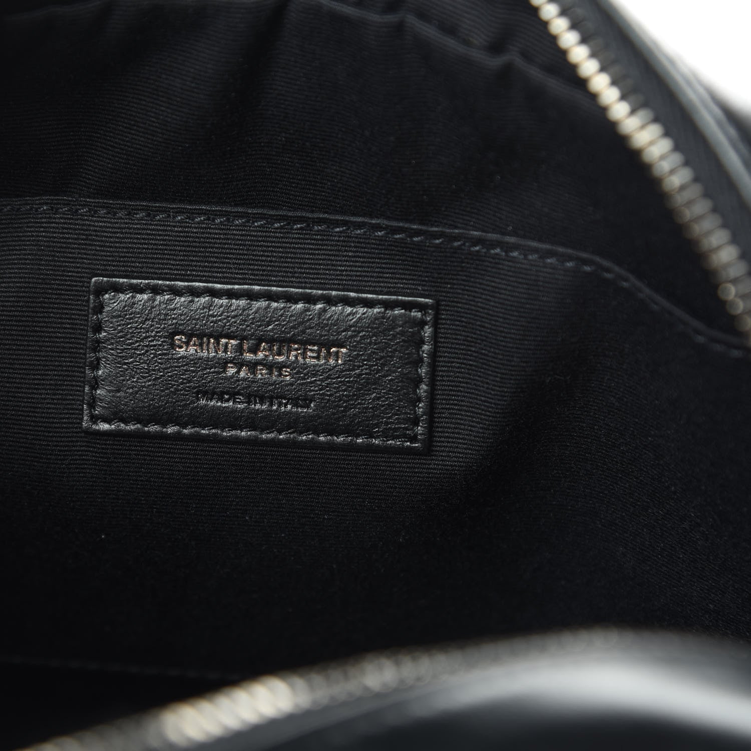 Saint Laurent Calfskin Matelasse Monogram Lou Camera Bag Black 6 of 14