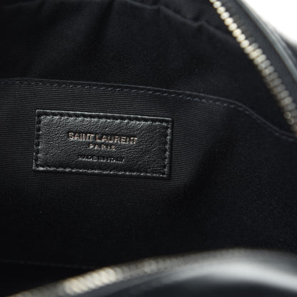 Saint Laurent Calfskin Matelasse Monogram Lou Camera Bag Black 6 of 14