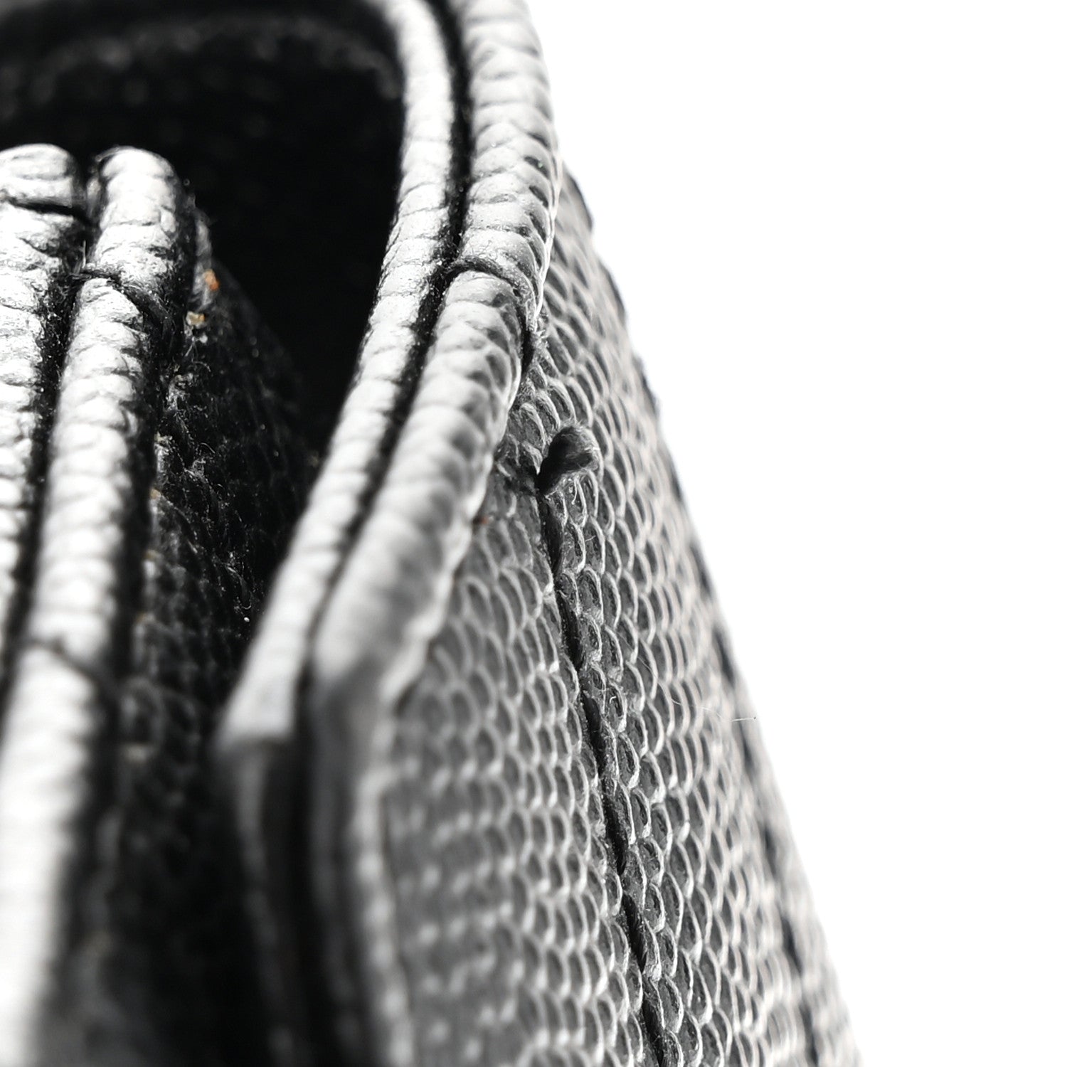 Saint Laurent Grain De Poudre Matelasse Chevron Monogram Envelope Chain Wallet Black 14 of 14